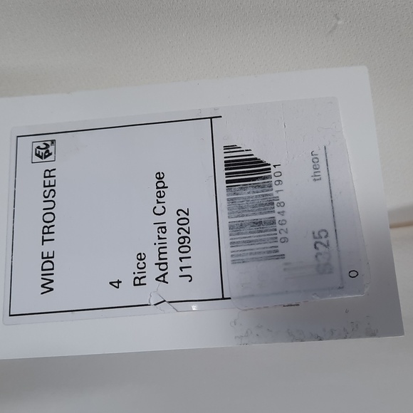 NWT THEORY RICE ADMIRAL CREPE WIDE LEG TROUSERS SZ 4 - Picture 7 of 12